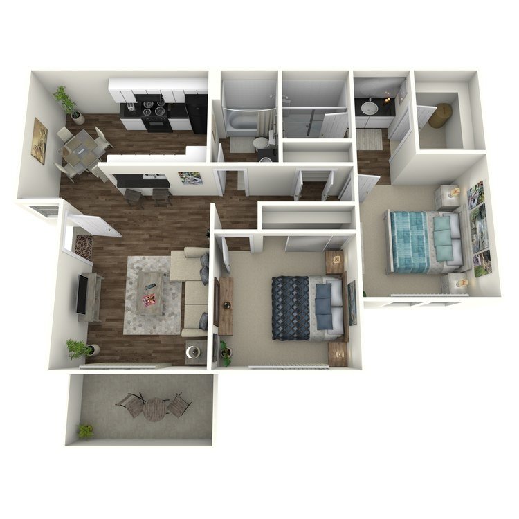 2 Bedrooms 2 Bathrooms Apartment for rent at Country Hills Apartment Homes in Brea, CA