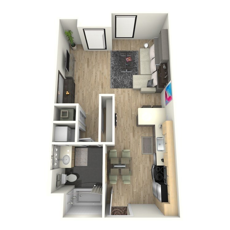 Studio 1 Bathroom Apartment for rent at Eastown Apartments in Los Angeles, CA