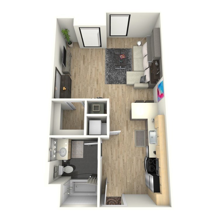 Studio 1 Bathroom Apartment for rent at Eastown Apartments in Los Angeles, CA