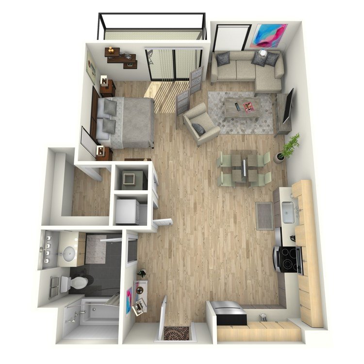 Studio 1 Bathroom Apartment for rent at Eastown Apartments in Los Angeles, CA