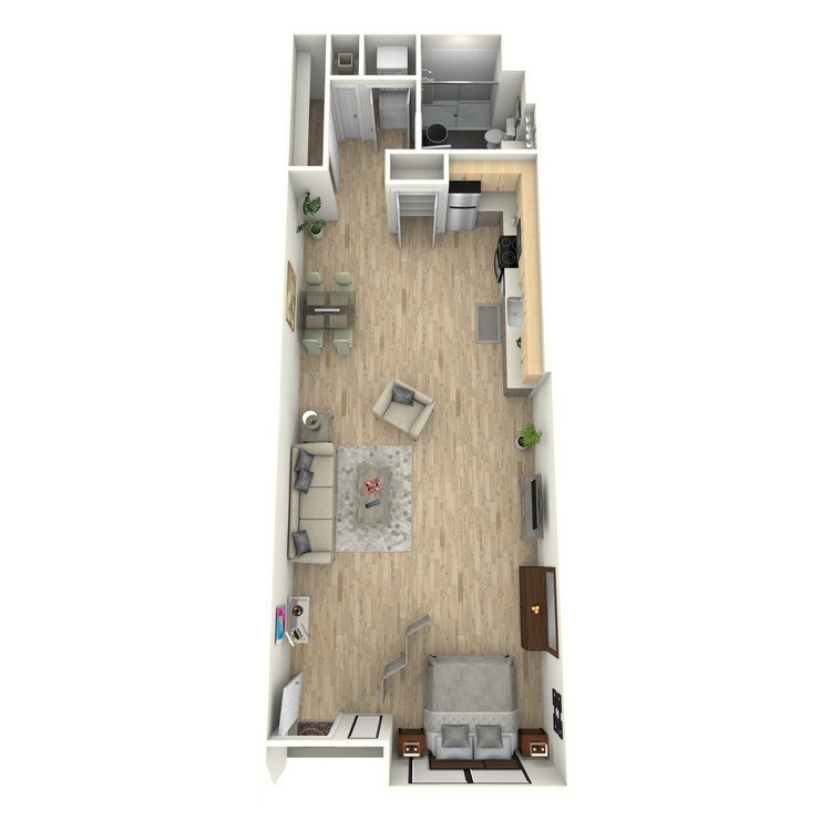Studio 1 Bathroom Apartment for rent at Eastown Apartments in Los Angeles, CA