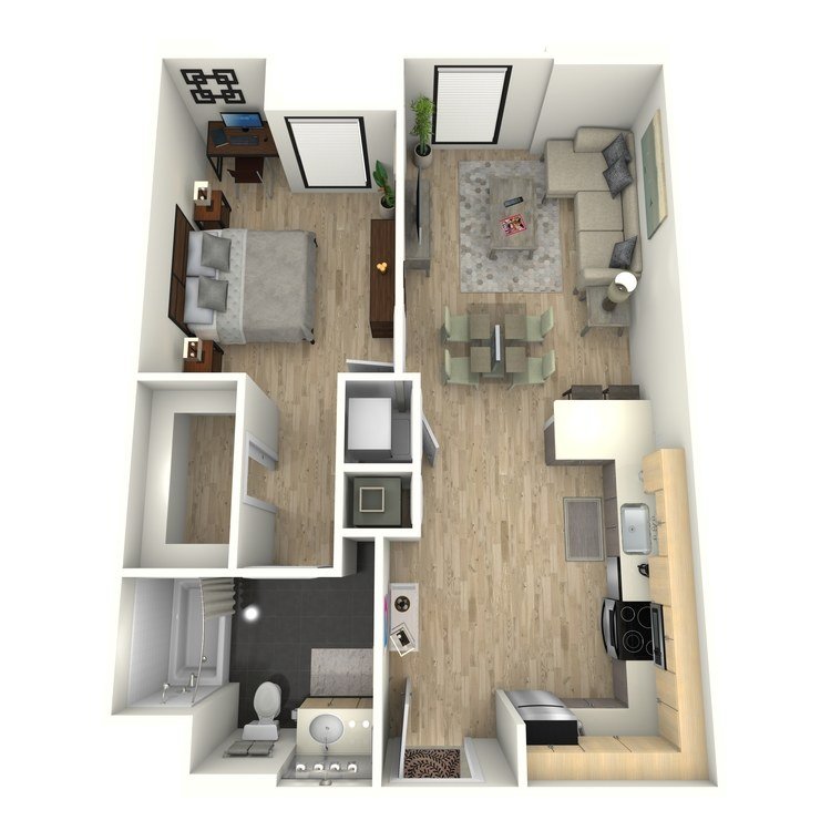 1 Bedroom 1 Bathroom Apartment for rent at Eastown Apartments in Los Angeles, CA