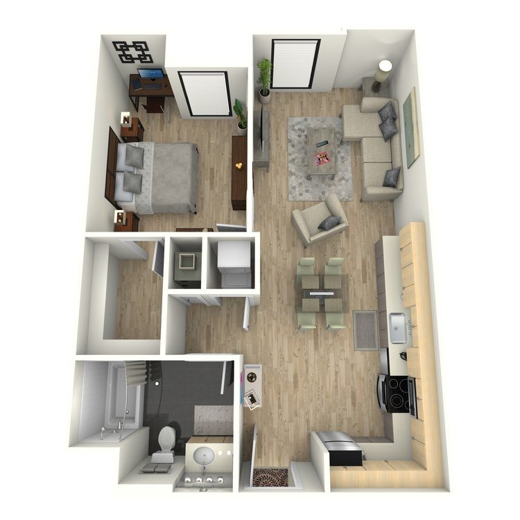 1 Bedroom 1 Bathroom Apartment for rent at Eastown Apartments in Los Angeles, CA
