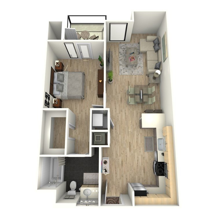 1 Bedroom 1 Bathroom Apartment for rent at Eastown Apartments in Los Angeles, CA