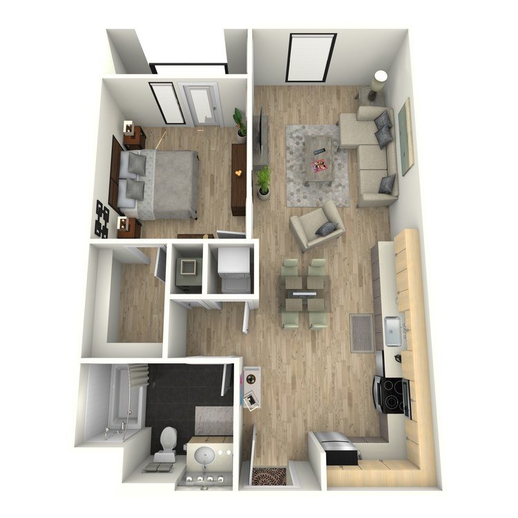1 Bedroom 1 Bathroom Apartment for rent at Eastown Apartments in Los Angeles, CA