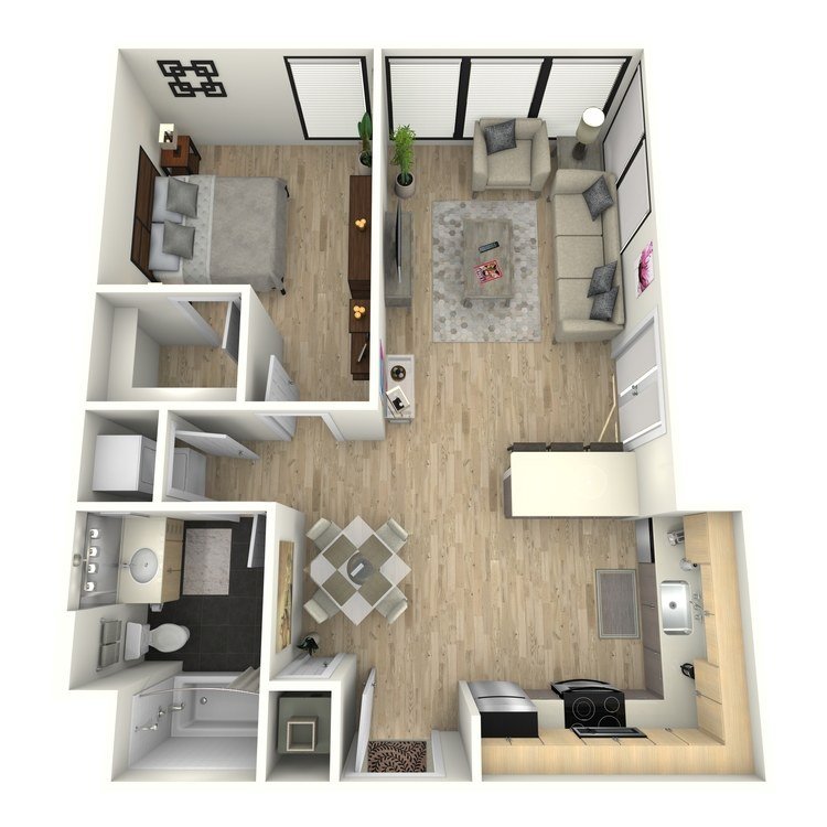 1 Bedroom 1 Bathroom Apartment for rent at Eastown Apartments in Los Angeles, CA