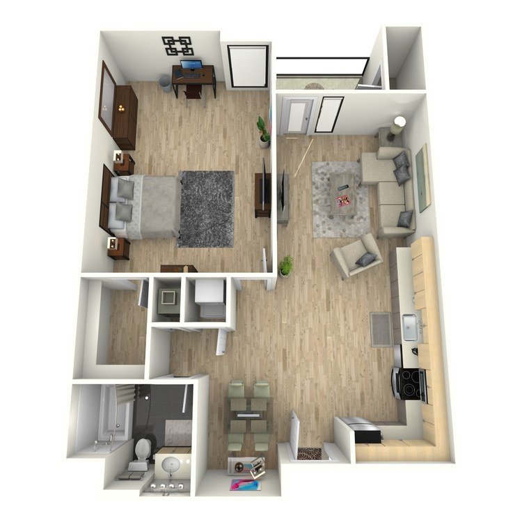1 Bedroom 1 Bathroom Apartment for rent at Eastown Apartments in Los Angeles, CA