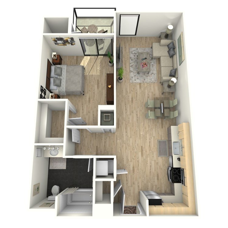1 Bedroom 1 Bathroom Apartment for rent at Eastown Apartments in Los Angeles, CA