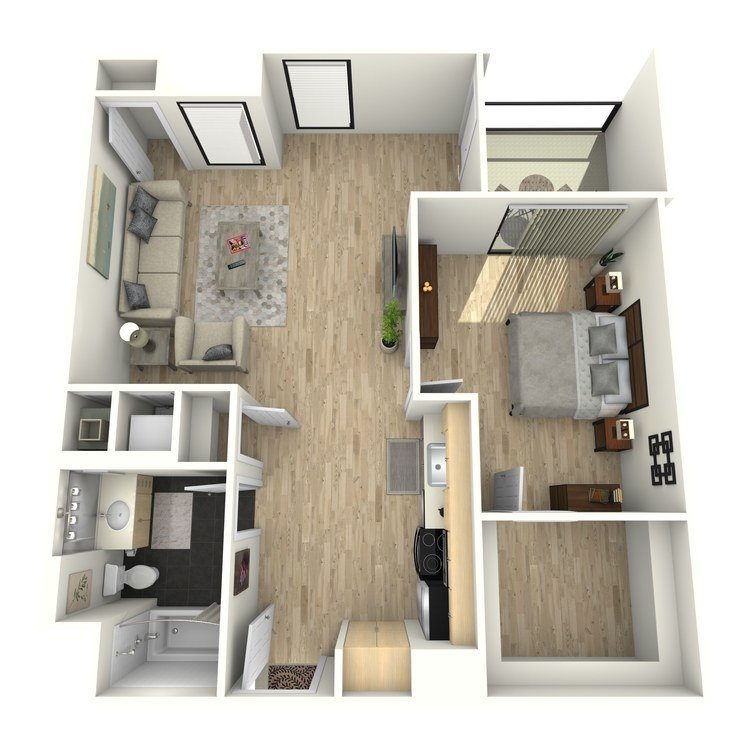 1 Bedroom 1 Bathroom Apartment for rent at Eastown Apartments in Los Angeles, CA