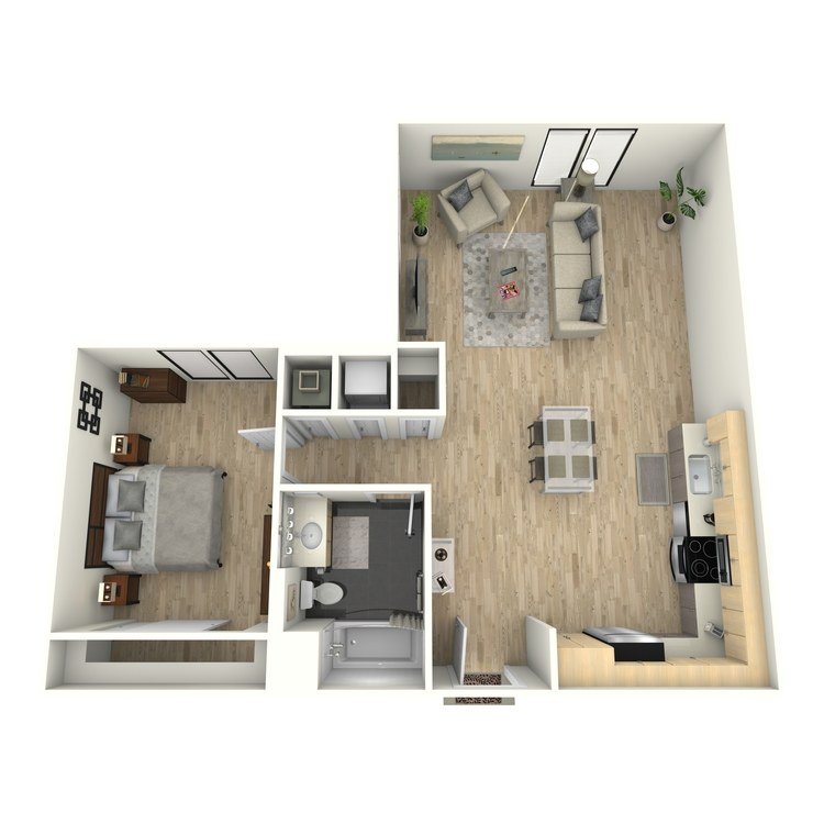1 Bedroom 1 Bathroom Apartment for rent at Eastown Apartments in Los Angeles, CA