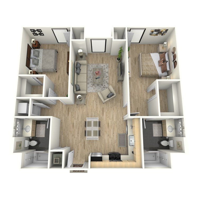 2 Bedrooms 2 Bathrooms Apartment for rent at Eastown Apartments in Los Angeles, CA