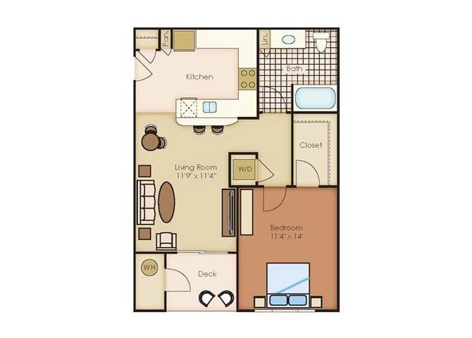 1 Bedroom 1 Bathroom Apartment for rent at Outlook Littleton in Littleton, CO