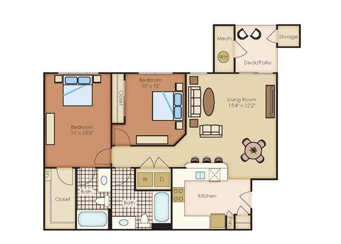2 Bedrooms 2 Bathrooms Apartment for rent at Outlook Littleton in Littleton, CO