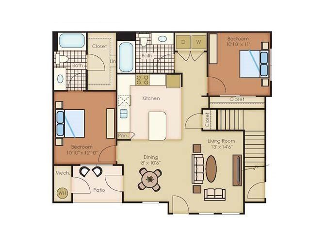 2 Bedrooms 2 Bathrooms Apartment for rent at Outlook Littleton in Littleton, CO