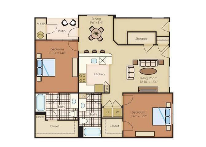 2 Bedrooms 2 Bathrooms Apartment for rent at Outlook Littleton in Littleton, CO