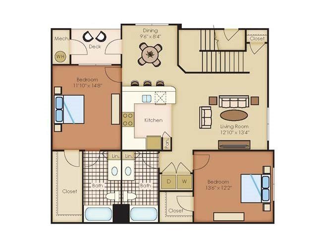 2 Bedrooms 2 Bathrooms Apartment for rent at Outlook Littleton in Littleton, CO