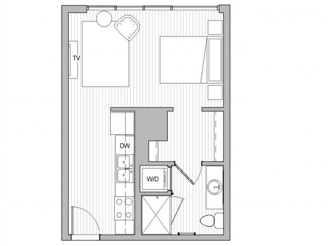 Studio 1 Bathroom Apartment for rent at The Link Minneapolis Tower in Minneapolis, MN