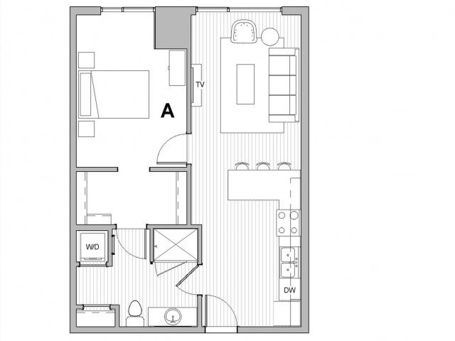 1 Bedroom 1 Bathroom Apartment for rent at The Link Minneapolis Tower in Minneapolis, MN