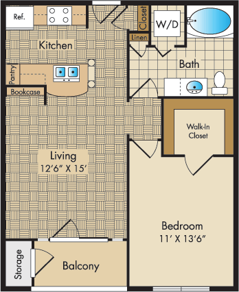 1 Bedroom 1 Bathroom Apartment for rent at Liberty Place in Columbus, OH