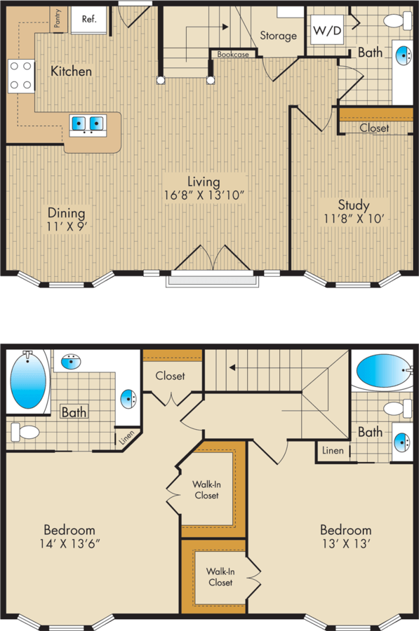 3 Bedrooms 2 Bathrooms Apartment for rent at Post Oak Park in Houston, TX