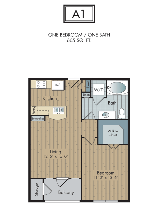 1 Bedroom 1 Bathroom Apartment for rent at 2111 Austin in Houston, TX