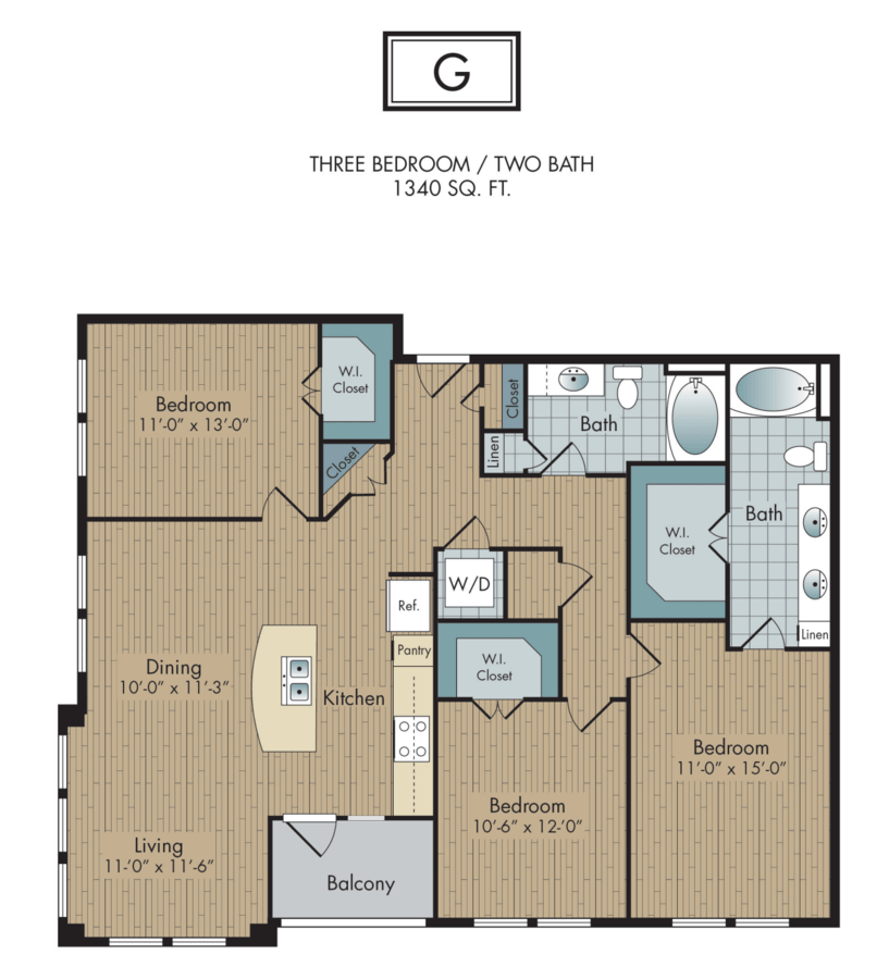 3 Bedrooms 2 Bathrooms Apartment for rent at 2111 Austin in Houston, TX