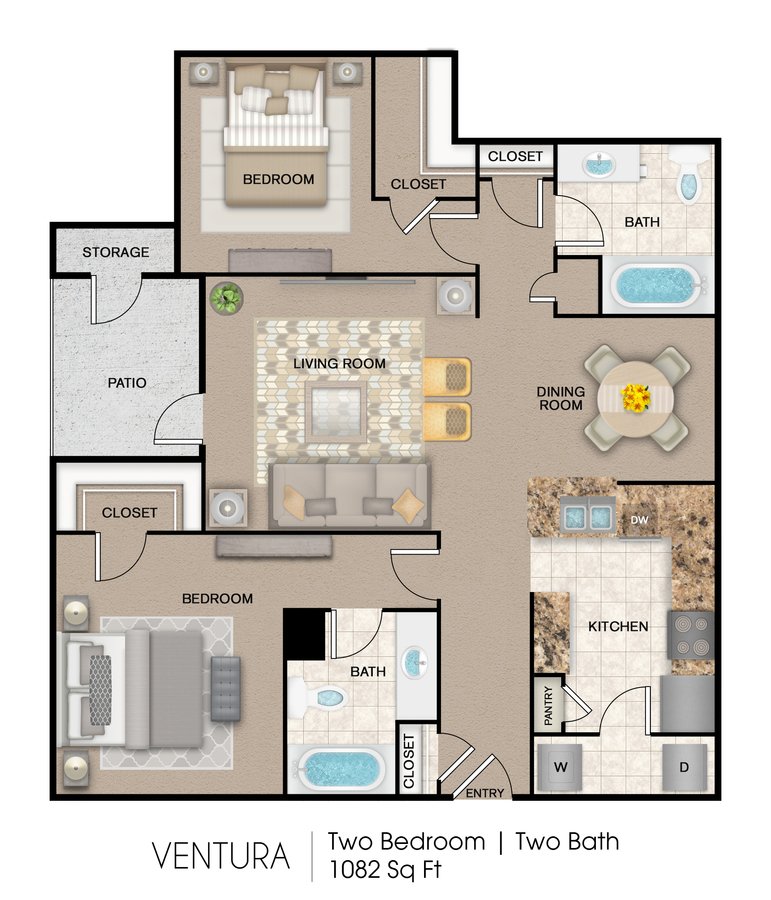 2 Bedrooms 2 Bathrooms Apartment for rent at Mission Del Rio Apartment Homes in San Antonio, TX