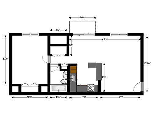 1 Bedroom 1 Bathroom Apartment for rent at Crane Village Apartments in Pittsburgh, PA