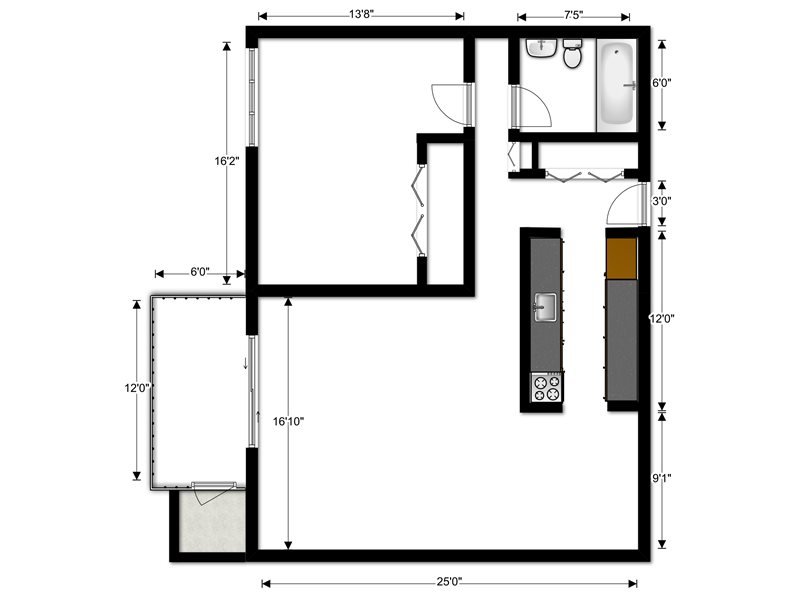1 Bedroom 1 Bathroom Apartment for rent at Laurel Village Apartments in Pittsburgh, PA