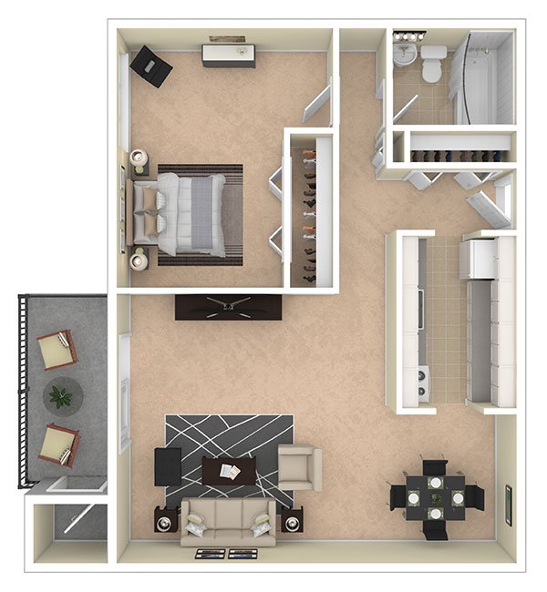 1 Bedroom 1 Bathroom Apartment for rent at Laurel Village Apartments in Pittsburgh, PA