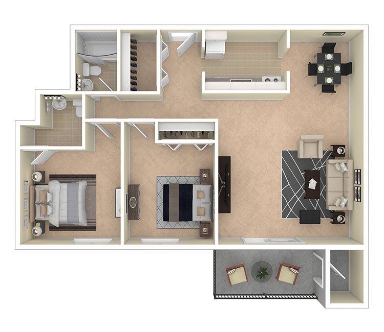 2 Bedrooms 1 Bathroom Apartment for rent at Laurel Village Apartments in Pittsburgh, PA