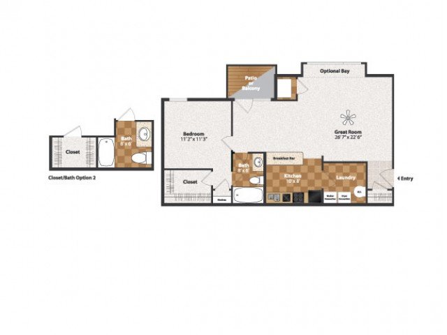 1 Bedroom 1 Bathroom Apartment for rent at Centennial Station in Cincinnati, OH