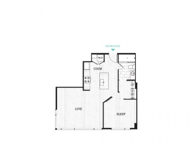 1 Bedroom 1 Bathroom Apartment for rent at Seven at Broadway in Cincinnati, OH