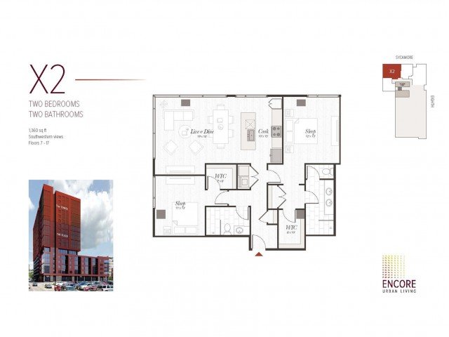 2 Bedrooms 2 Bathrooms Apartment for rent at Encore in Cincinnati, OH