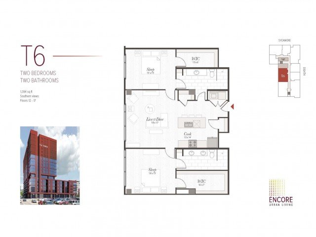 2 Bedrooms 2 Bathrooms Apartment for rent at Encore in Cincinnati, OH