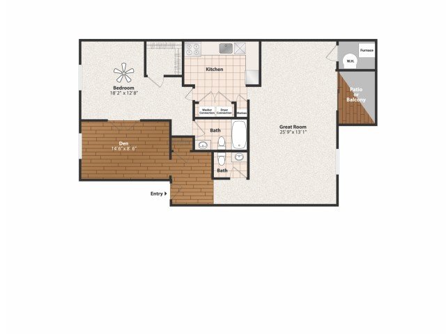 1 Bedroom 1 Bathroom Apartment for rent at Olde Montgomery in Cincinnati, OH