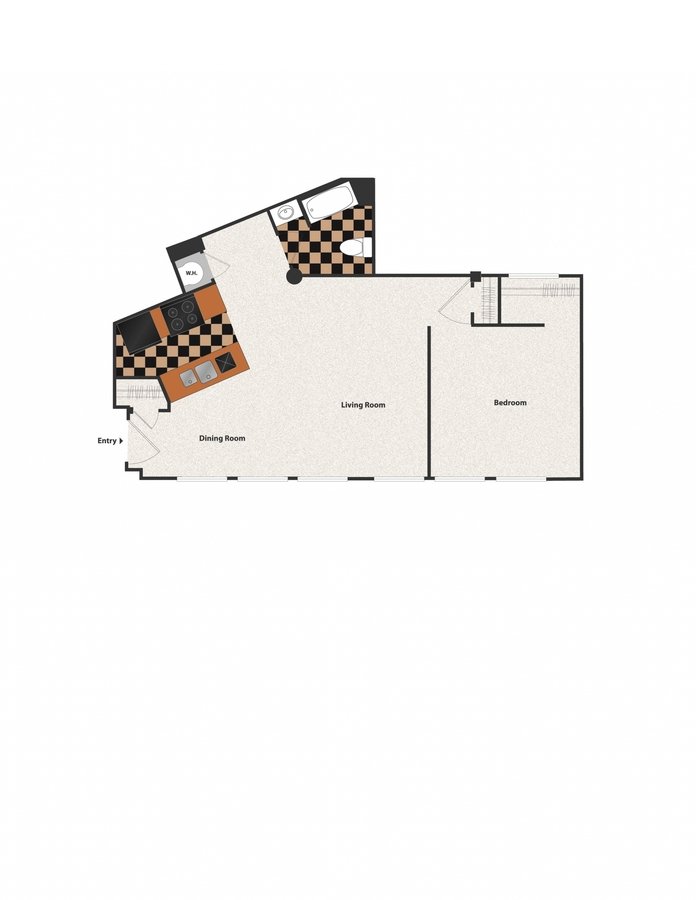 1 Bedroom 1 Bathroom Apartment for rent at Sycamore Place in Cincinnati, OH