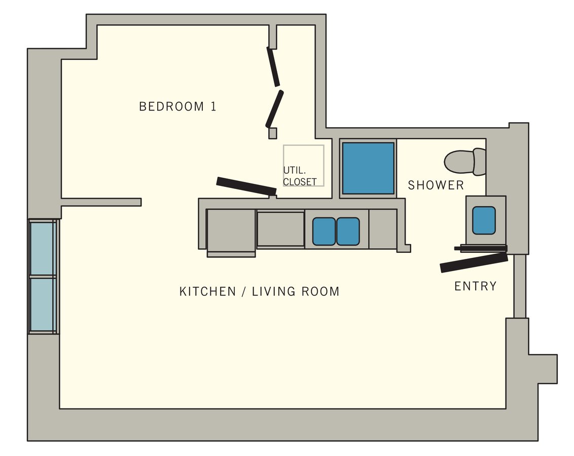 Studio 1 Bathroom Apartment for rent at Aviator at Brooks in San Antonio, TX