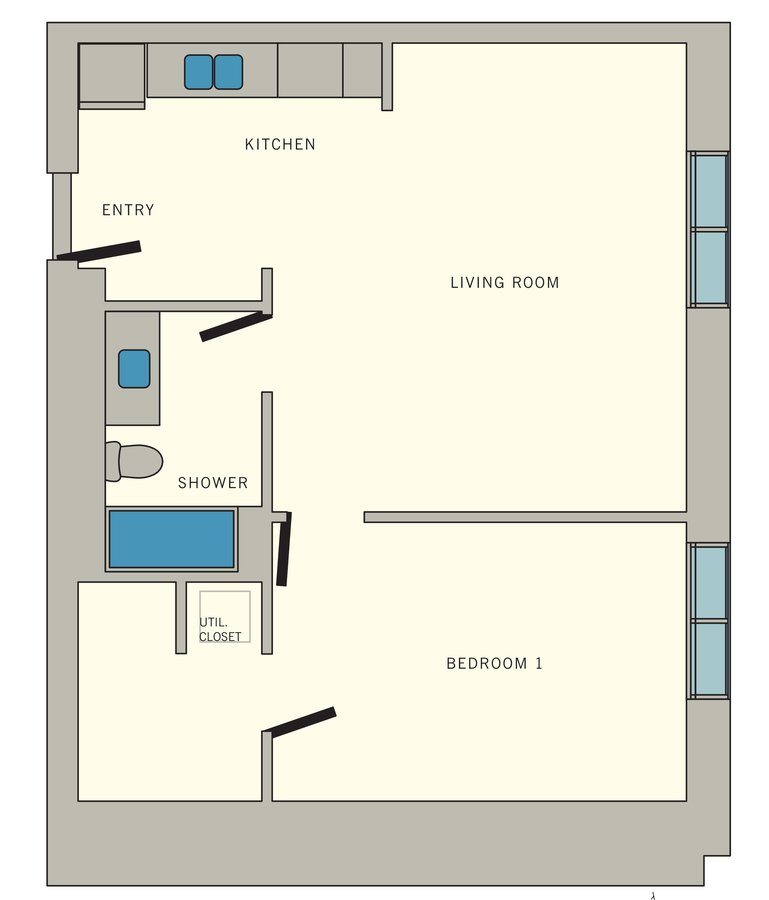 1 Bedroom 1 Bathroom Apartment for rent at Aviator at Brooks in San Antonio, TX