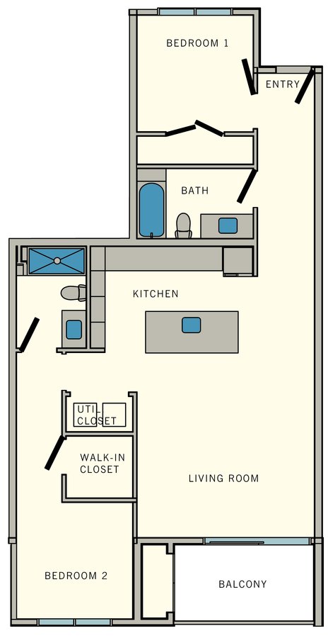 2 Bedrooms 2 Bathrooms Apartment for rent at Aviator at Brooks in San Antonio, TX