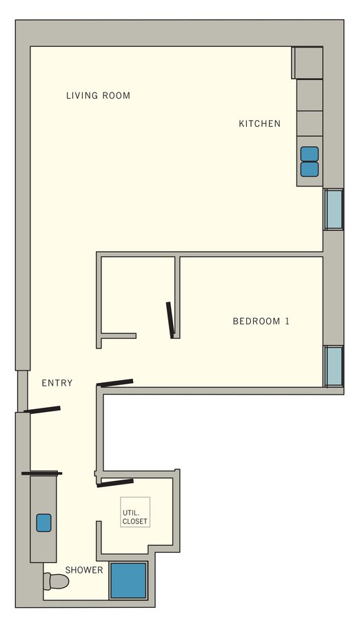 1 Bedroom 1 Bathroom Apartment for rent at Aviator at Brooks in San Antonio, TX
