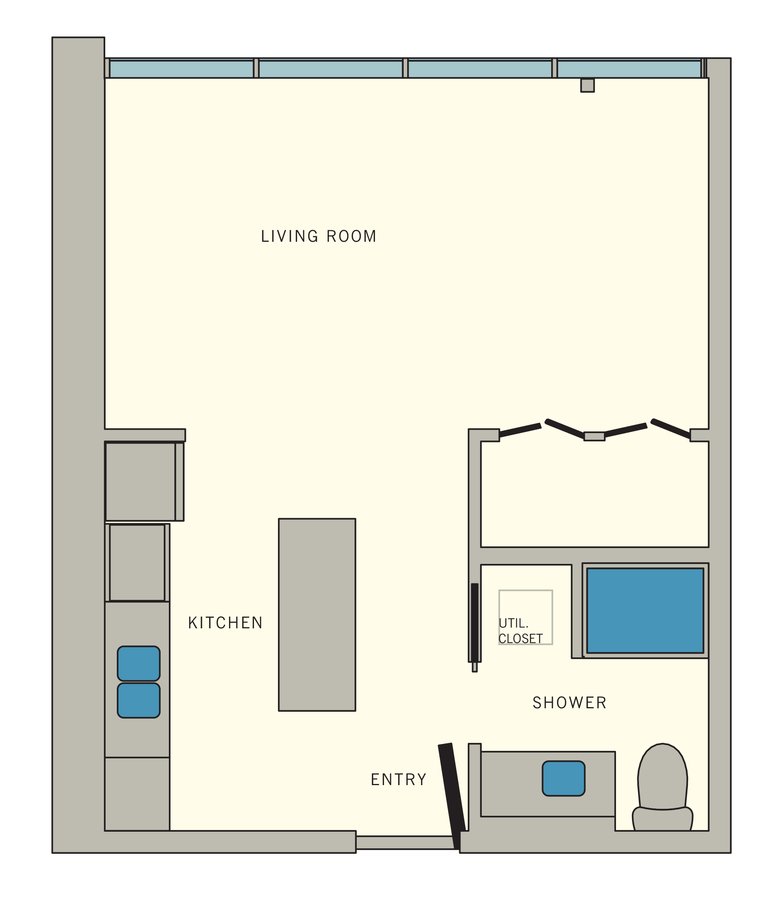 Studio 1 Bathroom Apartment for rent at Aviator at Brooks in San Antonio, TX
