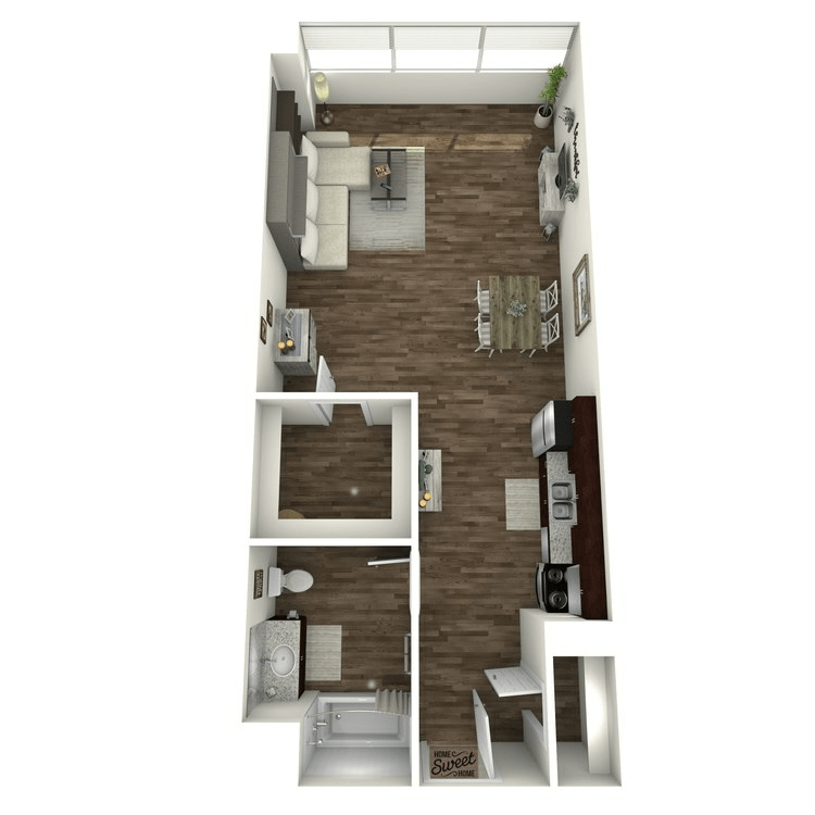 Studio 1 Bathroom Apartment for rent at Ensemble 55+ Senior Living in Castle Hills, TX
