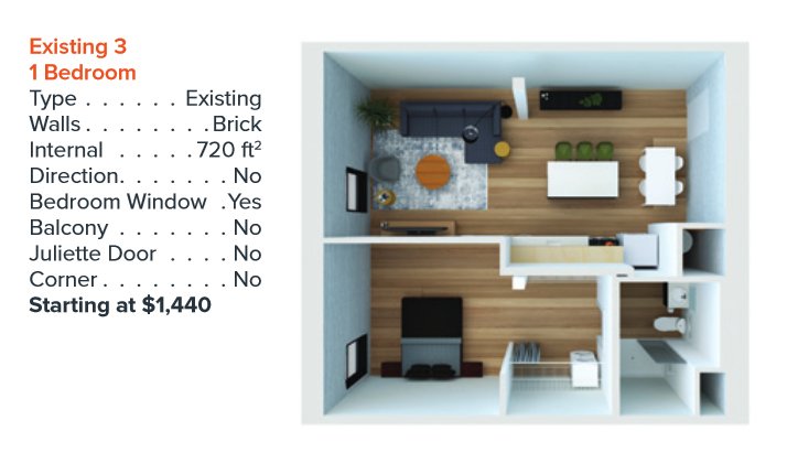 1 Bedroom 1 Bathroom Apartment for rent at 150 North 3Rd Street in Columbus, OH