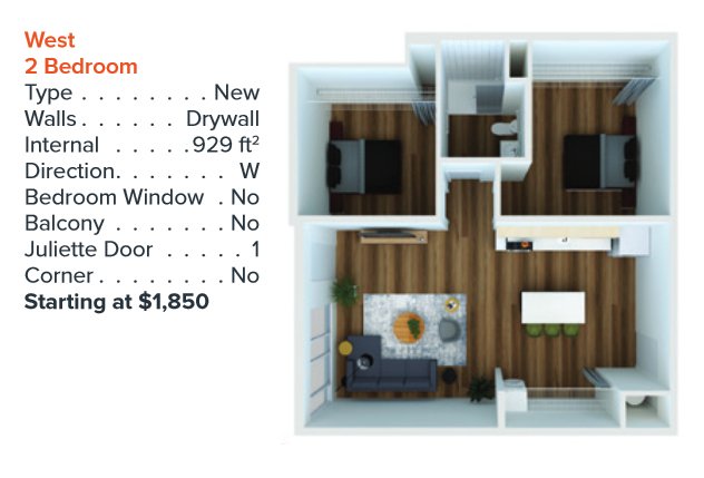 2 Bedrooms 1 Bathroom Apartment for rent at 150 North 3Rd Street in Columbus, OH