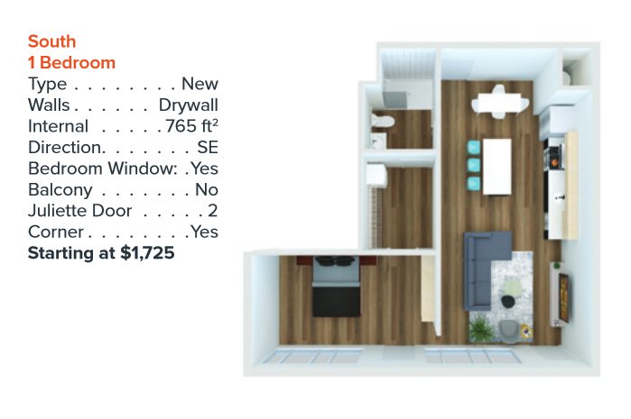 1 Bedroom 1 Bathroom Apartment for rent at 150 North 3Rd Street in Columbus, OH