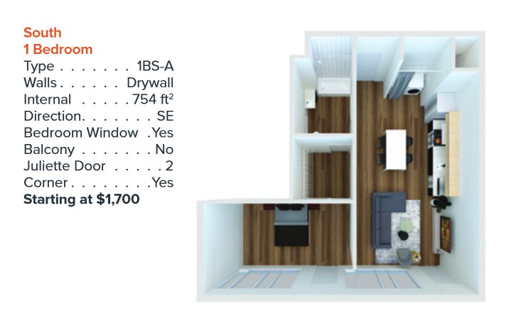 1 Bedroom 1 Bathroom Apartment for rent at 150 North 3Rd Street in Columbus, OH