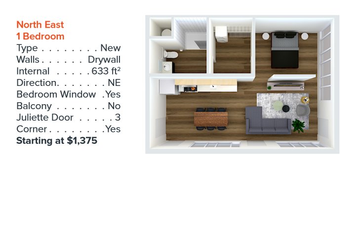 1 Bedroom 1 Bathroom Apartment for rent at 150 North 3Rd Street in Columbus, OH