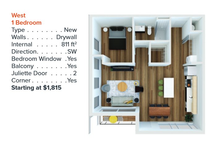 1 Bedroom 1 Bathroom Apartment for rent at 150 North 3Rd Street in Columbus, OH