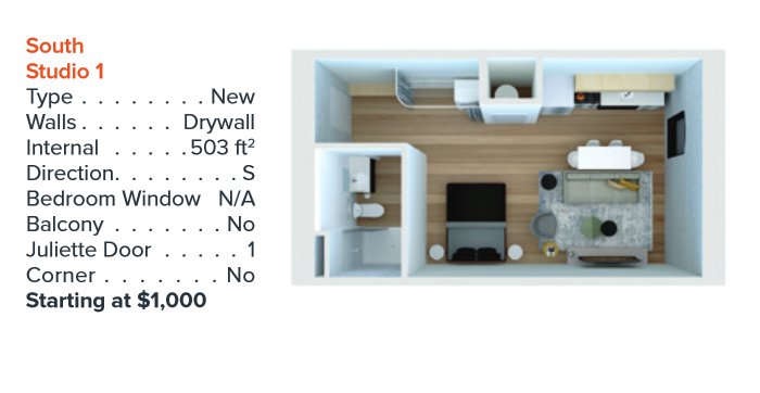 Studio 1 Bathroom Apartment for rent at 150 North 3Rd Street in Columbus, OH